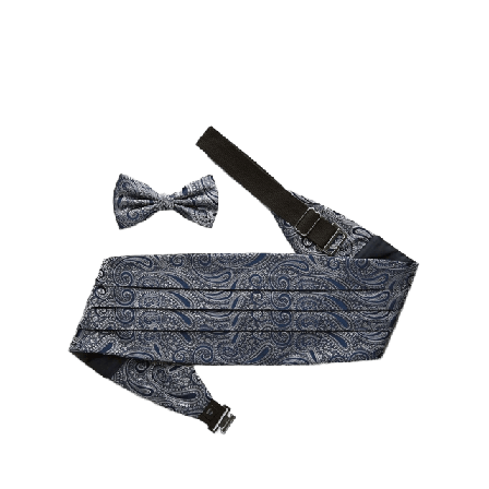 John Henric Paisley Cummerbund Kostymtillbehör Herr Blå ONESIZE