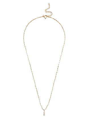 ENAMEL Copenhagen Halsband Twin CZ Dam Guld ONESIZE