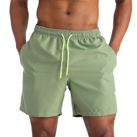 Snabbtorka badshorts för män i enfärgade lösa badshorts