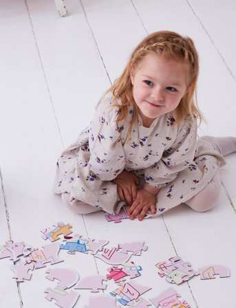 Gurli Gris Peppa Pig - Deco Puzzle - Best Friends - Multi/patterned - ONE SIXE