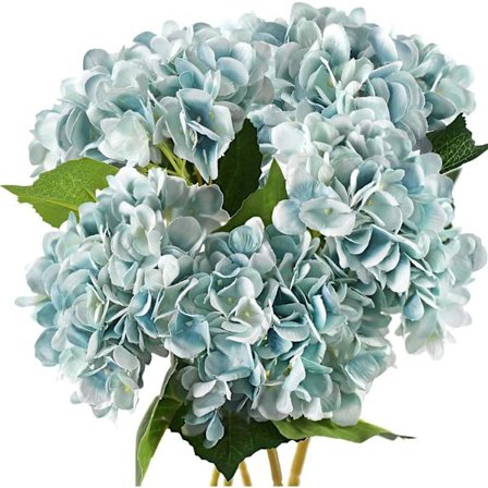 5 kpl keinotekoisia silkkihortensioita, kukka-asetelmakoriste 47 cm