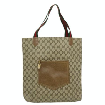 Gucci Vintage Pre-owned Canvas Tote inbo, Dame Vintage Tasker, Størrelse: ONE Size