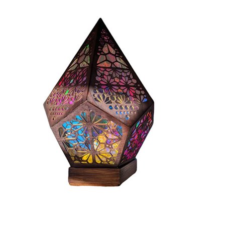 Bohemian Mosaic Starry Sky Floor Projections Lamp Table Bedside L