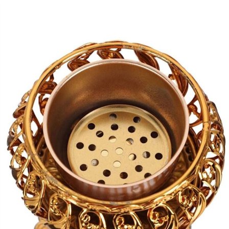 3X Røgelse Brænder Røgelse Bakhoor Kul Røgelse Brænder Metal Arabisk Røgelse Brænder Desktop Dekoration til Røgelse Sticks Kegler