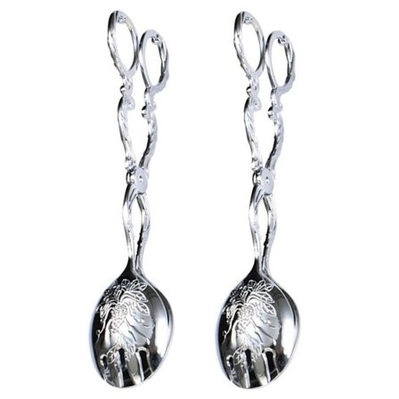 2X Buffet Tange Madserveringstange Salattange Kagetange Brødtange Køkken Madtange