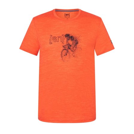 Super.natural Men's Road Bike Tee Men short-sleeved sweaters Orange S