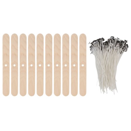 110 kynttilänsydäntä 15 cm pidikkeillä Vähäsavuinen 100 sydäntä plus 10 keskityslaitetta kynttilän valmistukseen puusta