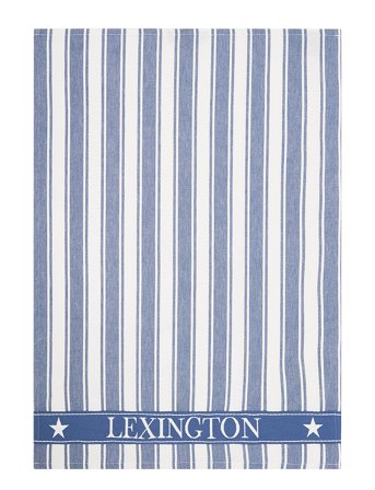 Lexington Home Icons Cotton Twill Waffle Striped Kitchen Towel - Blue - 50X70CM