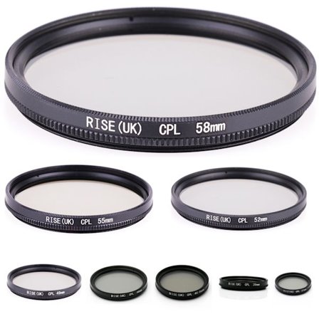 CPL filter 37 - 58 mm svart. Välj storlek i listan!