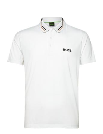 Paddytech Polos Short-sleeved Hvit BOSS*Betinget Tilbud
