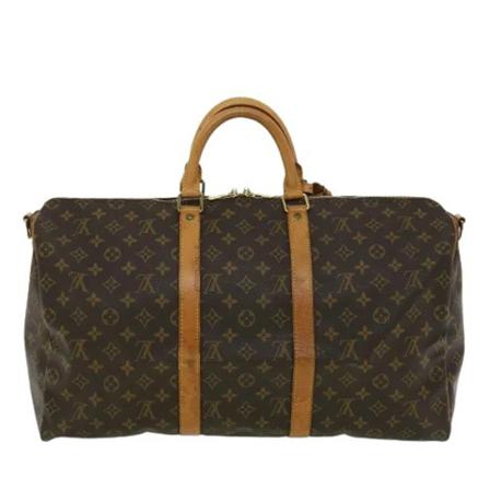 Louis Vuitton Vintage, Pre-owned Canvas travel-bags Bruin, Dames, Maat:ONE Size,leer