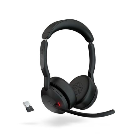 JABRA Headset Evolve2 55 MS stereo BT USB-C - Lyreco - Kontorsmaskiner - Headset och telefoner - Headset - Trådlösa