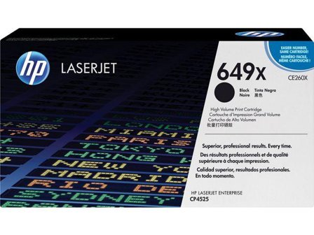 HP 649X - Høy ytelse - svart - original - LaserJet - tonerpatron (CE260X)