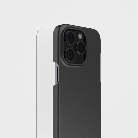 Charcoal Black Phone Case & Screen Protection Bundle | agood, iPhone 13 Pro Max