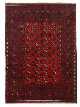 Medallion Afghan Fine Rug 167X236 Wool