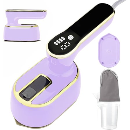 Dampstrykejern, fire temperaturinnstillinger (lilla)