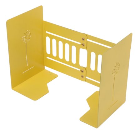 Uttrekkbar Bokstøtte Stabil Justerbar Elegant Gul Dekorativ Bokstøtte for Hjemmekontor Skole