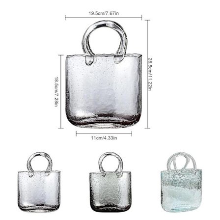 Blomster Klar Cool Sød Vase Midtpunkt Fiskeskål Håndtaske