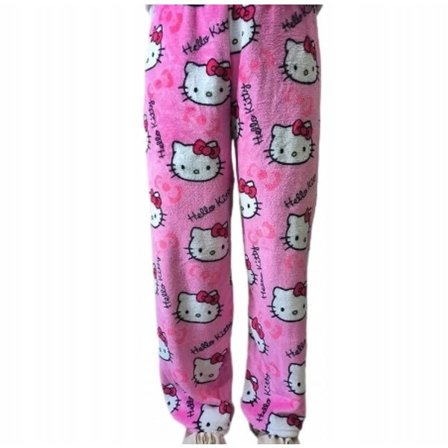 Sarjakuva HelloKitty Flanellipyjama Naisten Pehmoinen Paksu Eristävä Pyjama 4 4 L 4 L