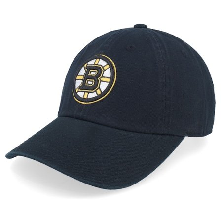 American Needle - Negro unconstructed Gorra - Boston Bruins Blue Line Black Dad Cap @ Hatstore