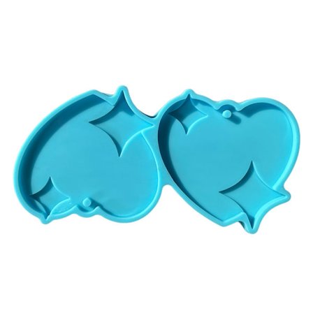 Hjerteformet form Silikone Materiale Lerforme Gaver til Håndlavningselskere