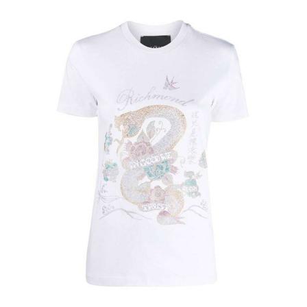 John Richmond T-Shirts Hvid, Dame
