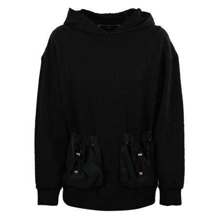 Elisabetta Franchi, Hoodies Zwart, Dames, Maat:L