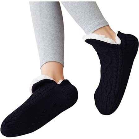 #Halksäkra Neutrala Tofflor - Svart - Innersula 260mm Vintervarma So#