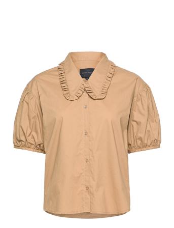 Irie Shirt Blouses Short-sleeved Beige Birgitte Herskind
