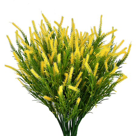 2 stk. Kunstig flok lavender, bryllupsfest hjemmeindretning