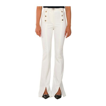 Liu Jo Straight Broek , Wit , Dames , Maat: M