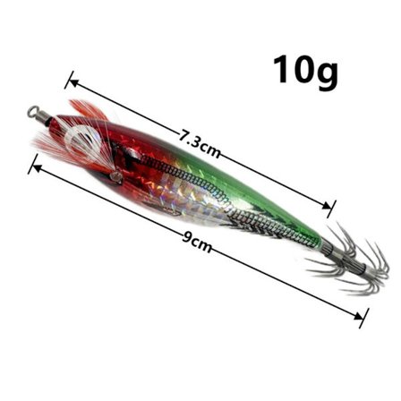 2 stk ved reker lokker blekksprut krok B-9CM-10G B-9CM-10G