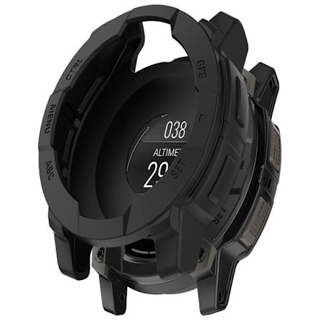 Kompatibel med Garmin Instinct 3 AMOLED 45mm/ Instinct 3 Solar 45mm Urkasse Silikone Stødsikker Kofangerramme-lingling} Multicolor