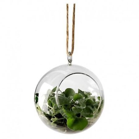 Glasskule 12 cm i diameter glass for planter eller lys fra Muurla