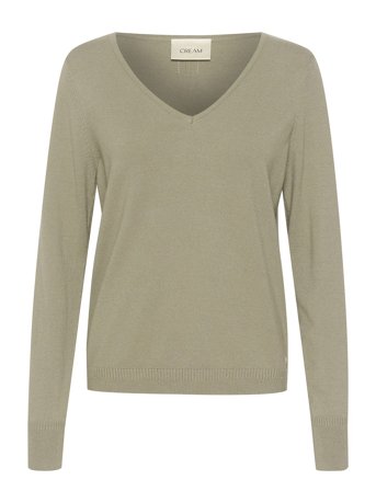 Crdela Knit Pullover Green Cream
