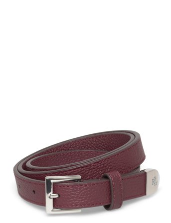Lauren Ralph Lauren | Pebbled Leather Skinny Belt | M