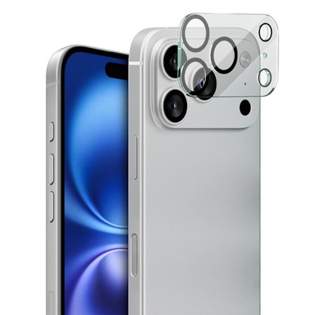 IMAK iPhone 17 Pro Max Kamerabeskyttelse Hærdet Glas - Gennemsigtig