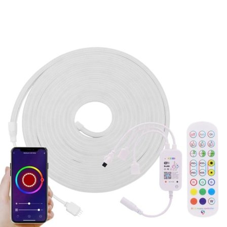 12V RGB LED Neon Ljus 6x12mm Flexibel Strip Vattentät Silicon Ljus