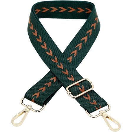 Justerbar 75-145cm håndholdt skulderstropp (mørkegrønn) Lanyard Bag Handle Crossbody Bag Strap Erstatningsstropp Ensfarget DIY Tilbehør Skulderbag