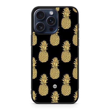 Bjornberry Skal iPhone 15 Pro Max - Guldiga Ananas
