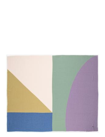 Landscape Color Block Large Scarf Purple Bobo Choses