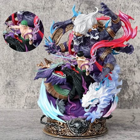 22 cm One Piece Figur Roronoa Zoro Anime Figurer Action Figurer PVC Zoro Figur Modell Statue Leketøyssamling Dekorasjonsdukker