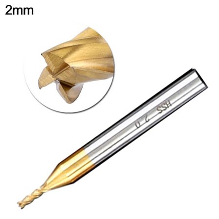 Fræser CNC lige skaft 2MM