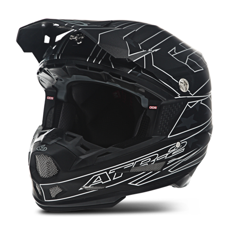 Casco Cross 6D ATR-2 Super Patriot Nero XS 53-54cm