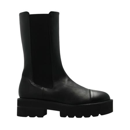 Stuart Weitzman Presley leather ankle Støvler Sort, Dame, Størrelse: 38 EU