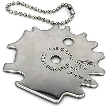 Bærbar Metal BBQ Grillrist Rengøring Grill Skraber Skrubber Værktøj