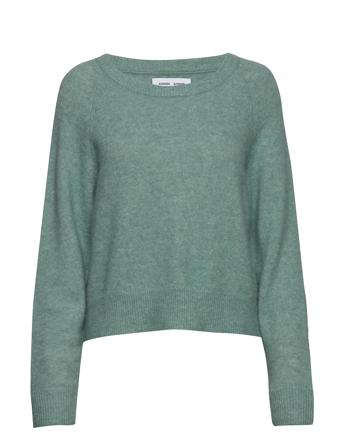 Nor O-N Short 7355 Pullover Striktrøje Blå Samsøe Samsøe