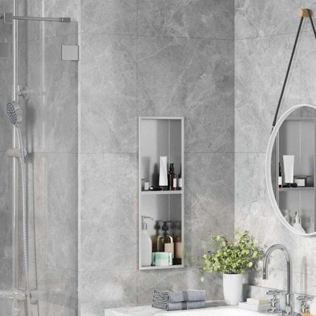 Dusch Nisch Silver 60 x 20 x 9,5 cm Rostfritt stål