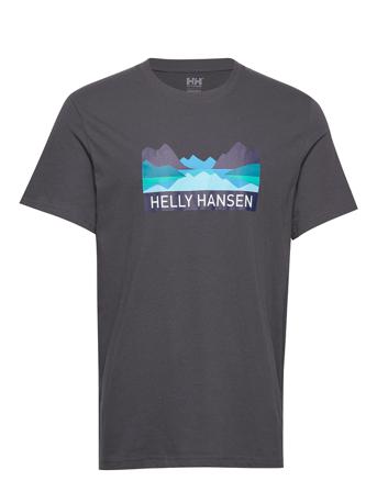 Nord Graphic T-Shirt T-shirt Grå Helly Hansen