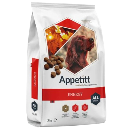 APPETITT - Energy 3 kg - Hund - Hundefôr & hundemat - Tørrfôr for hund - ZOO.no